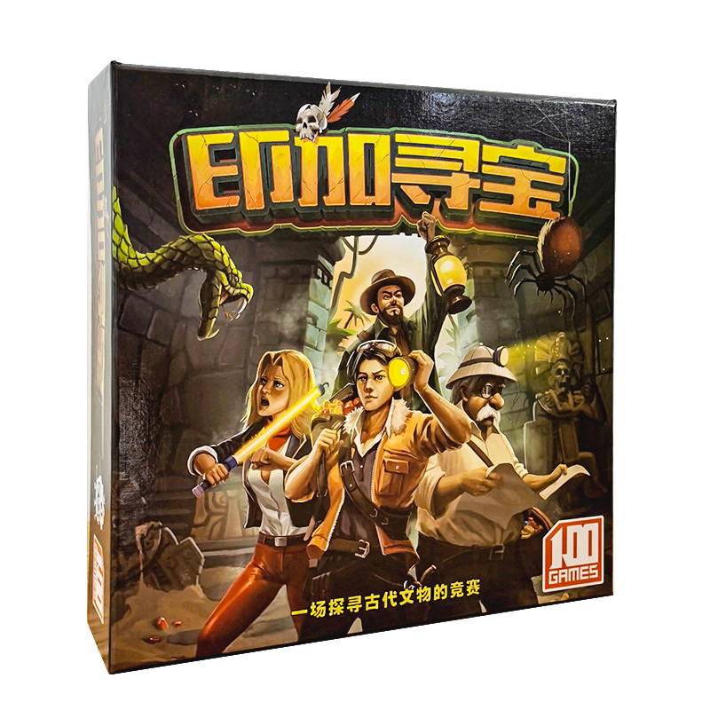 Inca treasure hunting board game gathering treasure game card leisure group built family party entertainment entertainment