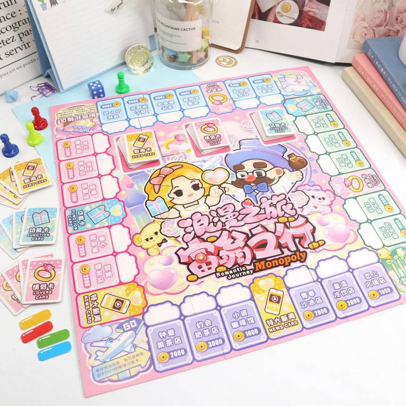 Parent -child interactive chess game set card investment wealth management party game burn brain board game
