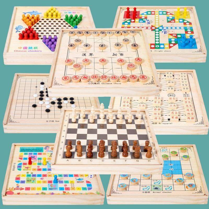Toy Wuzi Chess Elementary School Portable Chinese Chess and Card Scholars Devival Black and White Combination Game
