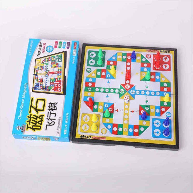 Toy Elementary School Scholars Chinese Children's Puzzle Five Son Chess Play Game Chess and Study Function Function Desktop Folding