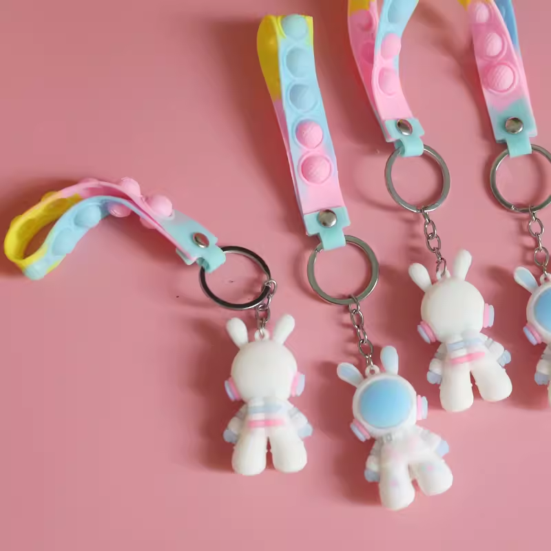 10 space rabbit keychain 10
