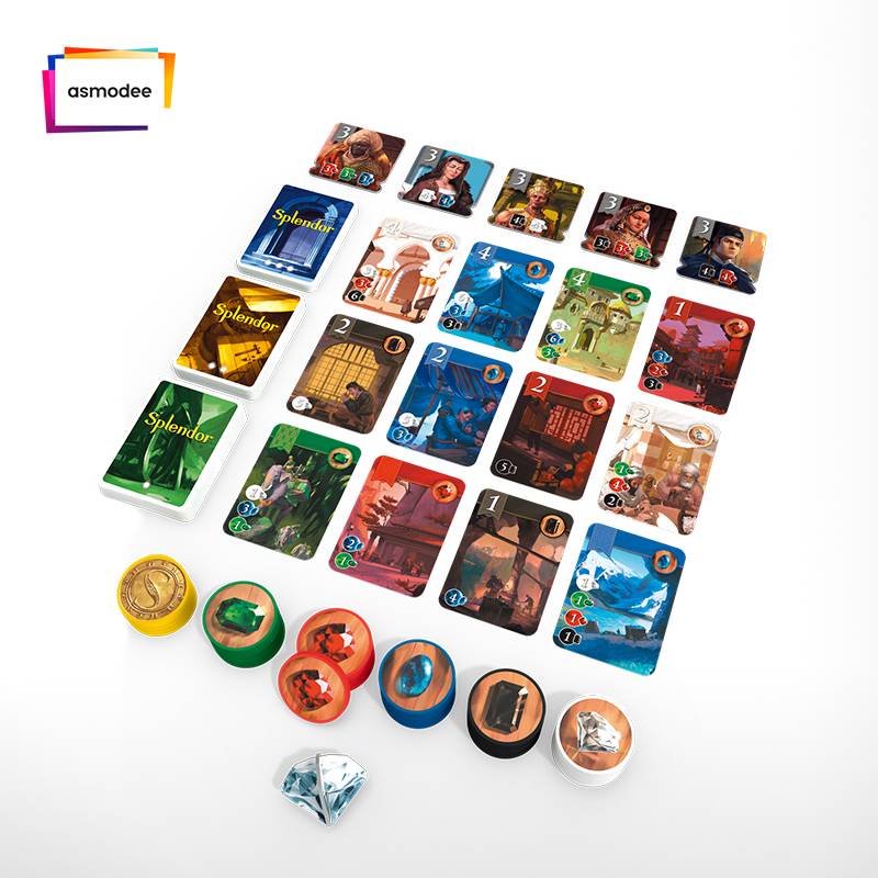 Genuine brilliant gemstone board game card splendor businessman adult adult multi -person leisure party game chess and card