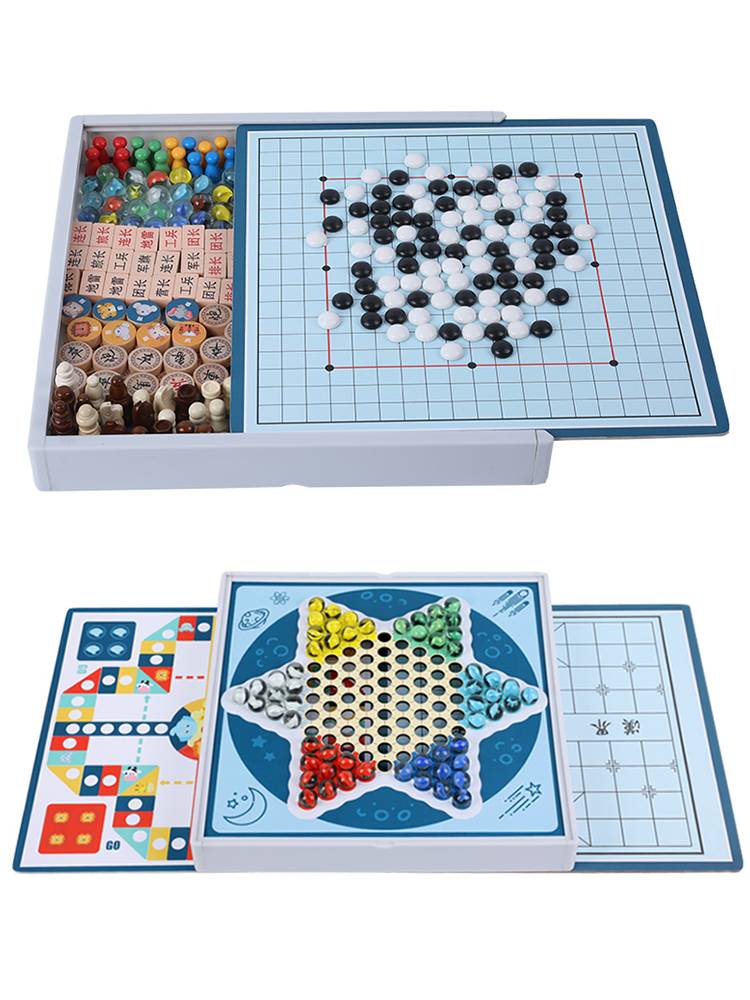 Flying chess checked multi -function game chess wooden fifth son chess fighting beast adult children student student puzzle toys