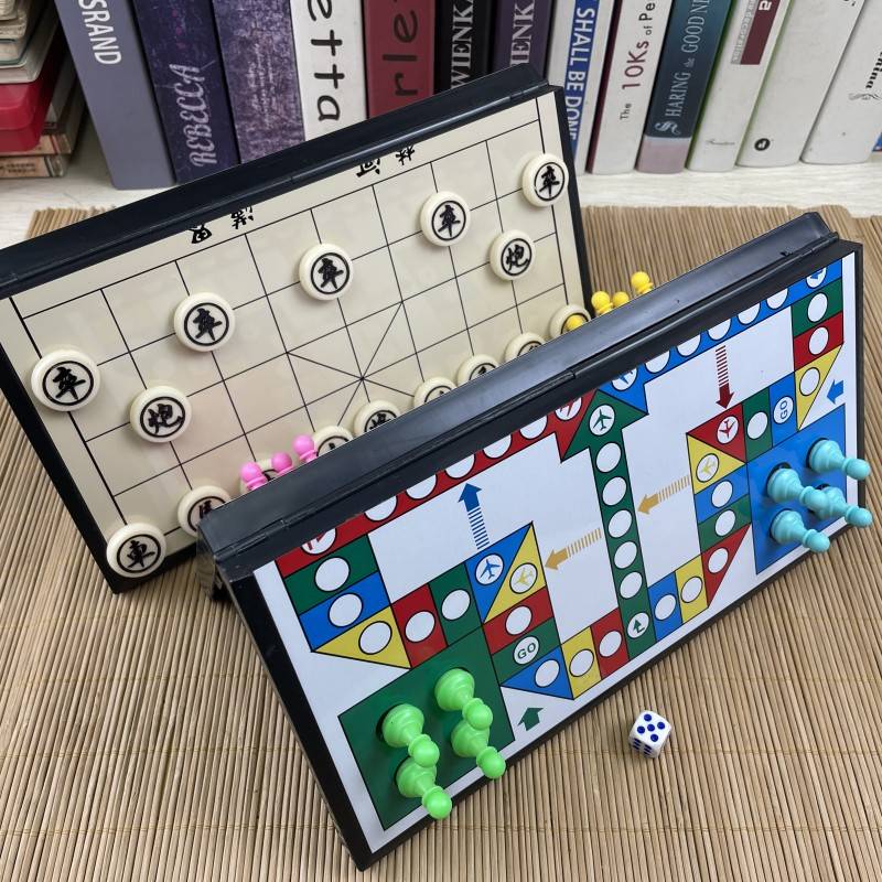 Large magnetic flying chess+Chinese chess (28cm)