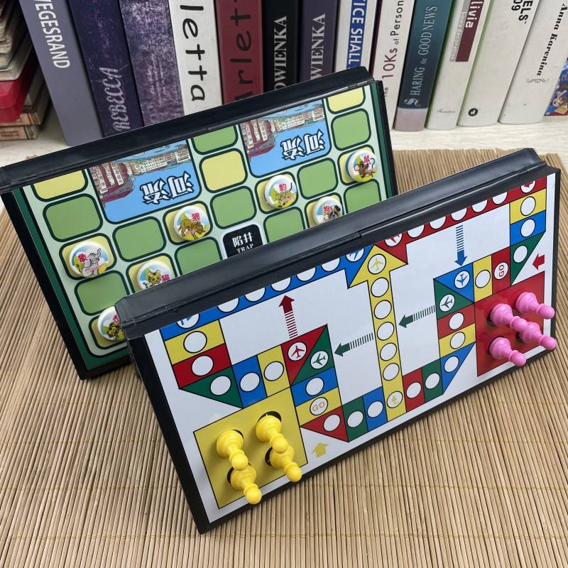 Large magnetic flying chess+fighting beast chess (28cm)