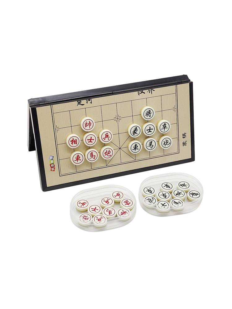 Children's magnetic suction Chinese chess and chessboard magnetic folding portable magnetic chessboard magnets