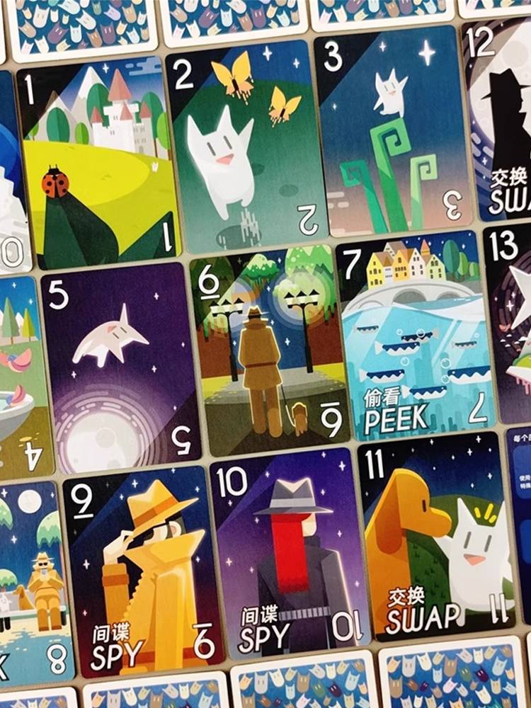 CABO board game card wave Chinese and English card 2-4 people memory management happy wool adult children's party game