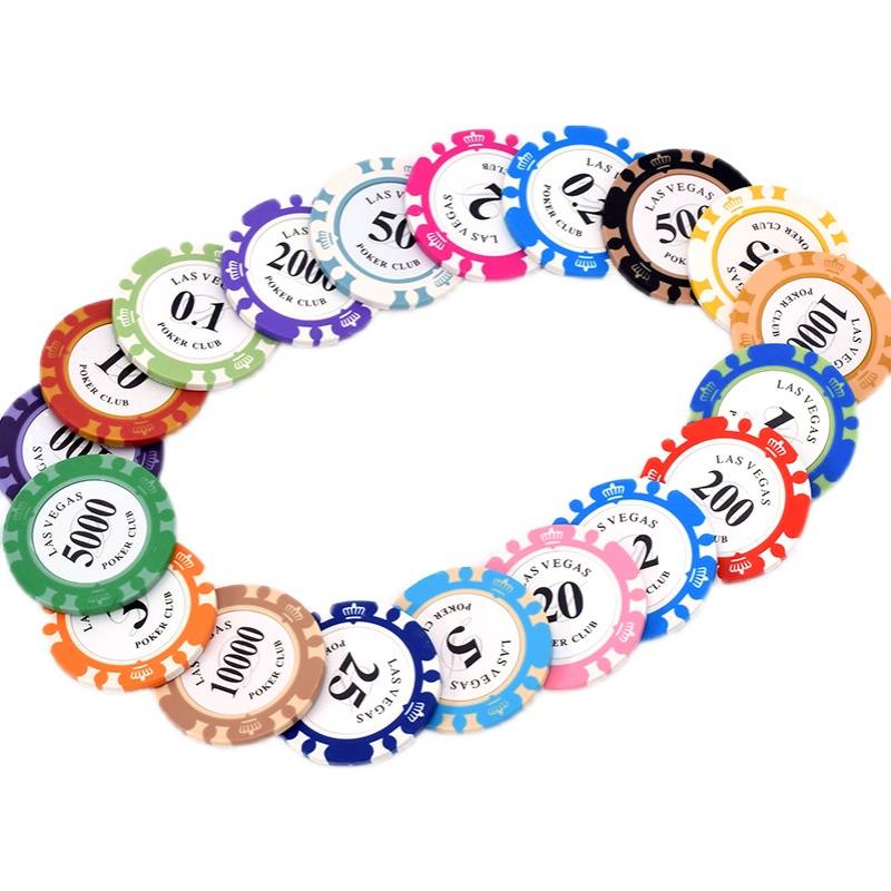 New chips Texas Hold'em chip card chess and card room Special token high -end double -sided cards 20 points currency