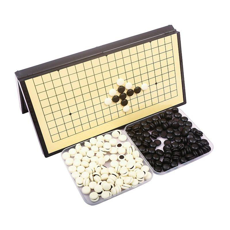 Wuzi Chess Go Children Junior Set Set Student Puzzle Black and White Cross Portal Portal Magnetic Suffering Magnetic