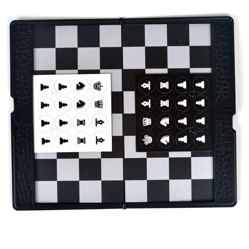 AIA Soft Elastic Magnetic Folding Leather Folding International Chess Miscellaneous Portable Chessboard Student Training for Training