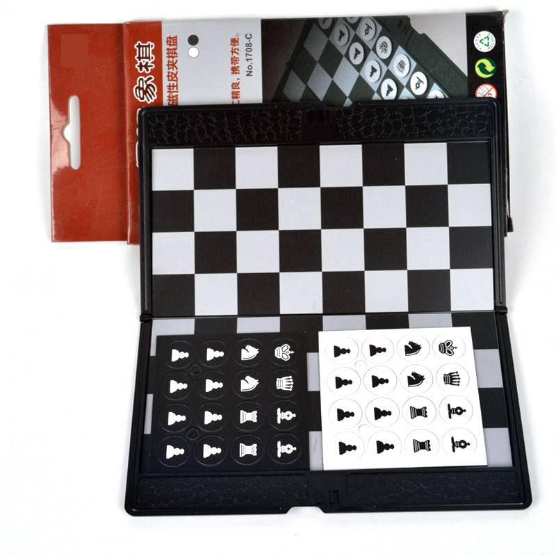AIA Soft Elastic Magnetic Folding Leather Folding International Chess Miscellaneous Portable Chessboard Student Training for Training