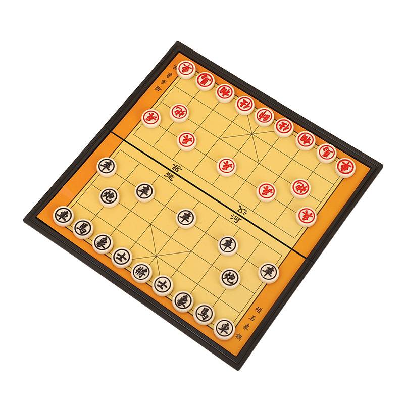 Chinese chess magnetic chessboard can fold the magnetic chess player student puzzle toy chess