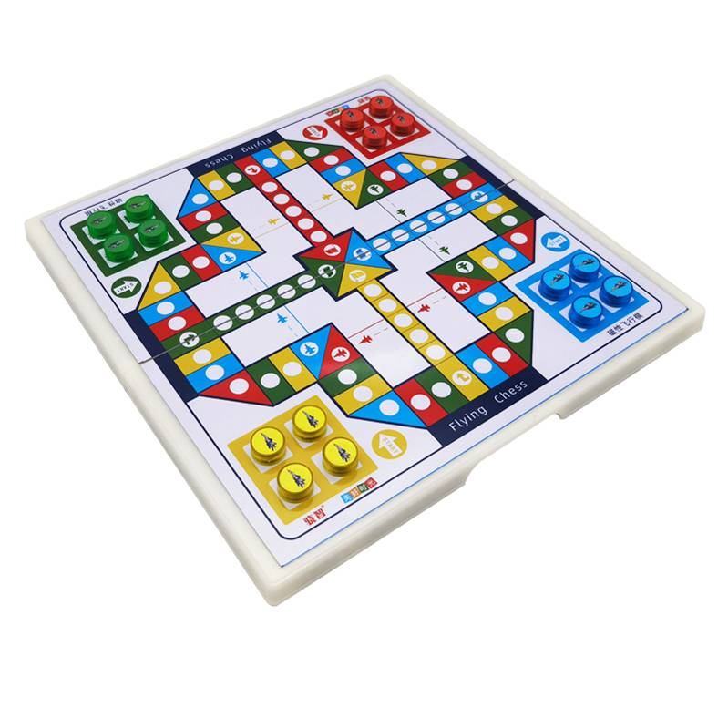 Flying Chess Magnetic Folding Parallel Propout Children's kindergarten game chess family birthday parent -child gift genuine