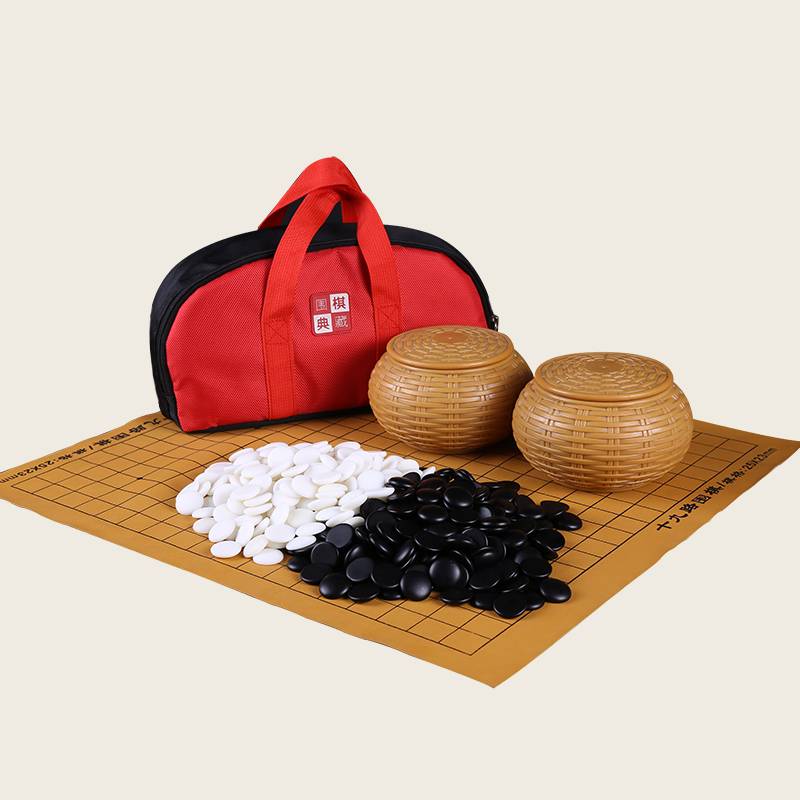 Leather cans with a package (cheese board)