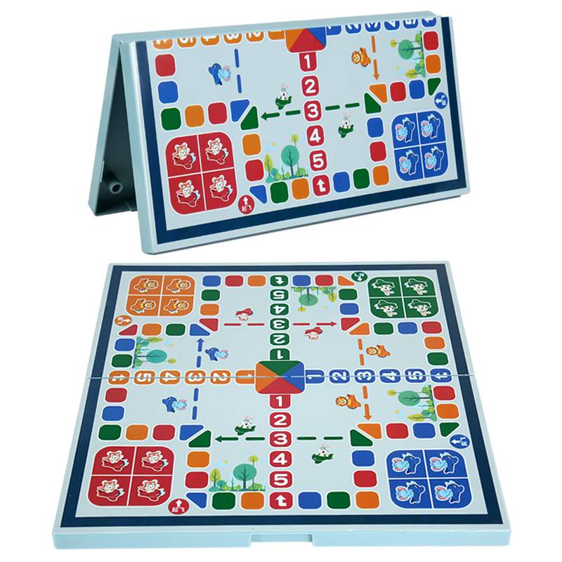 Folding flying chess five -son chess young children early teach students chess game toys toy desktop parent -child