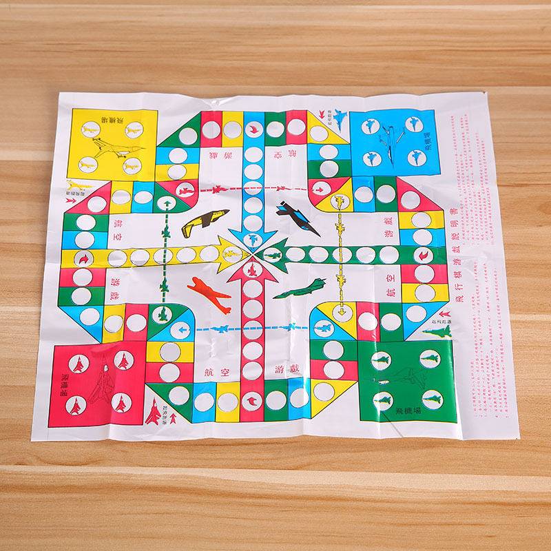 Flying chess children Yizhi Wooden Multifunctional Multifunctional Game Wuxi Chess Kindergarten Portable Parenting Parent -Child Flying Chess