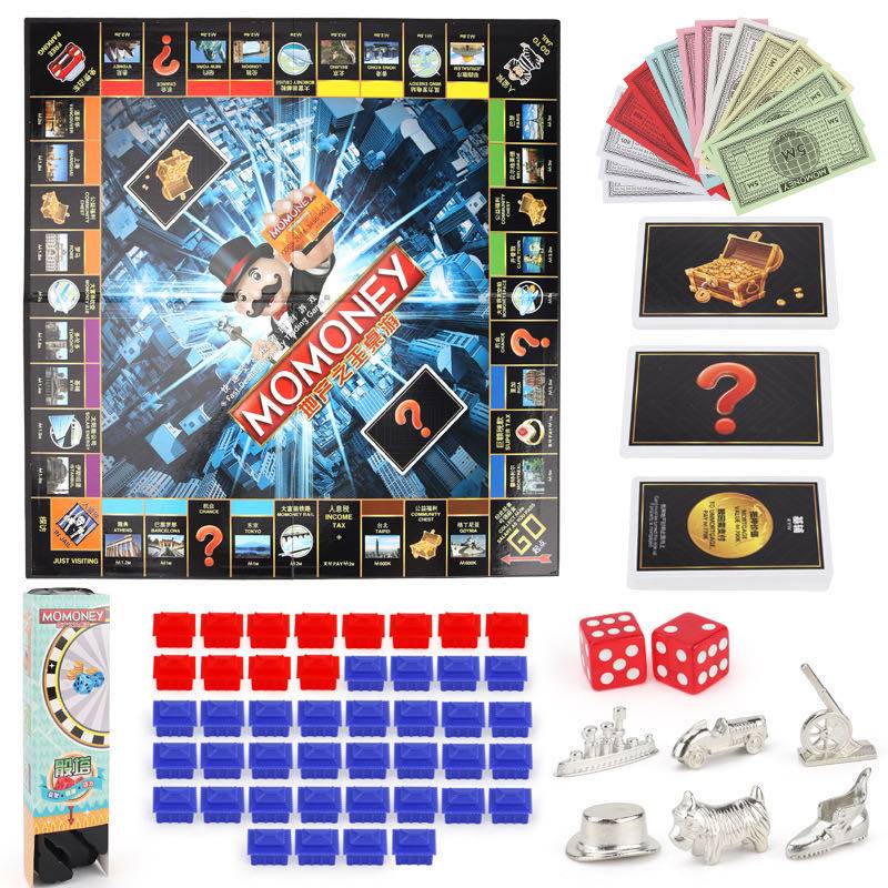 Hot -selling Dafu Classic Edition China Bank Game Luxury Super World Journey Real Estate Teaching Board Games Chess Card