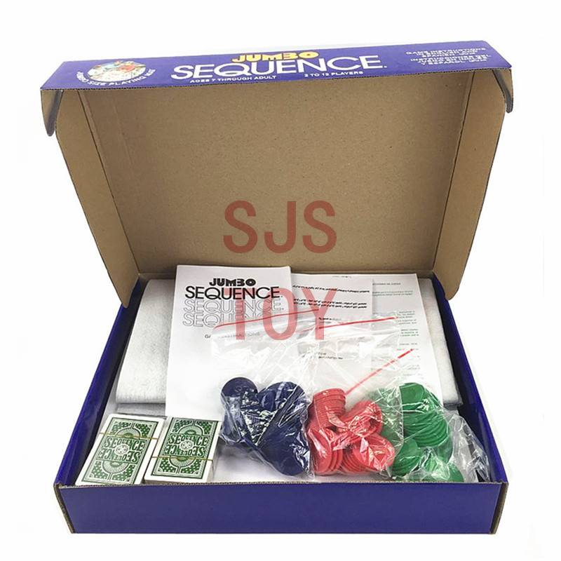 Foreign explosive English sequence game chess 70*80cm poker pads big carpet chess and card multiplayer party board games