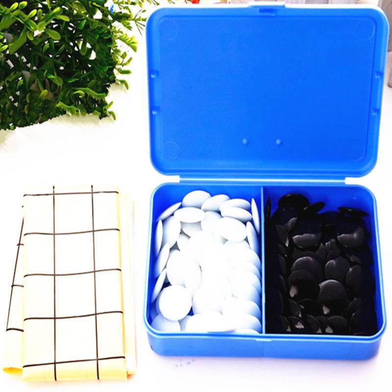 A box of five pieces of chess