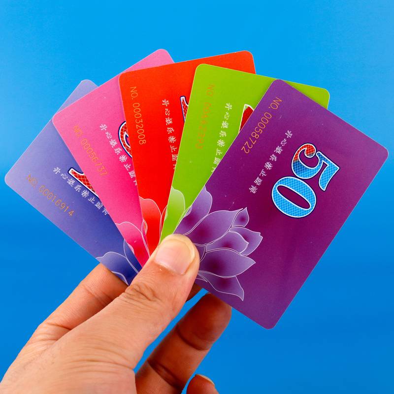 Mahjong chip card thickened, waterproof, wear -resistant chip set, chess and card room dedicated plastic chip card integral card