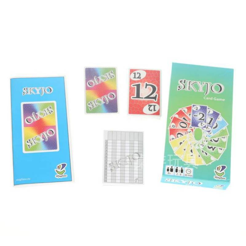 Spot English version of Skyjo Card Game Casual Party Board Board Chess toy Toy Cards Game