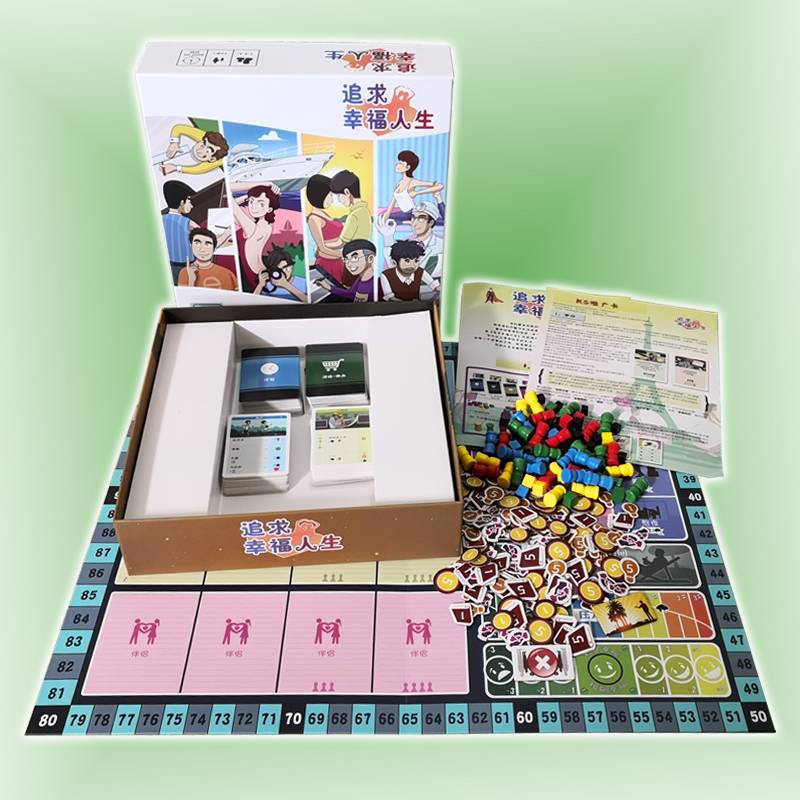 The promotion of the Chinese version of the adult leisure party table and card board in pursuit of happiness