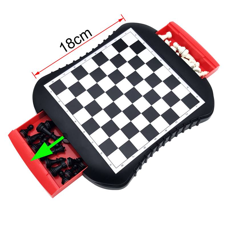 Children's puzzle chess and chess magnetic drawer -type stereo international chess student training chess and chess tools