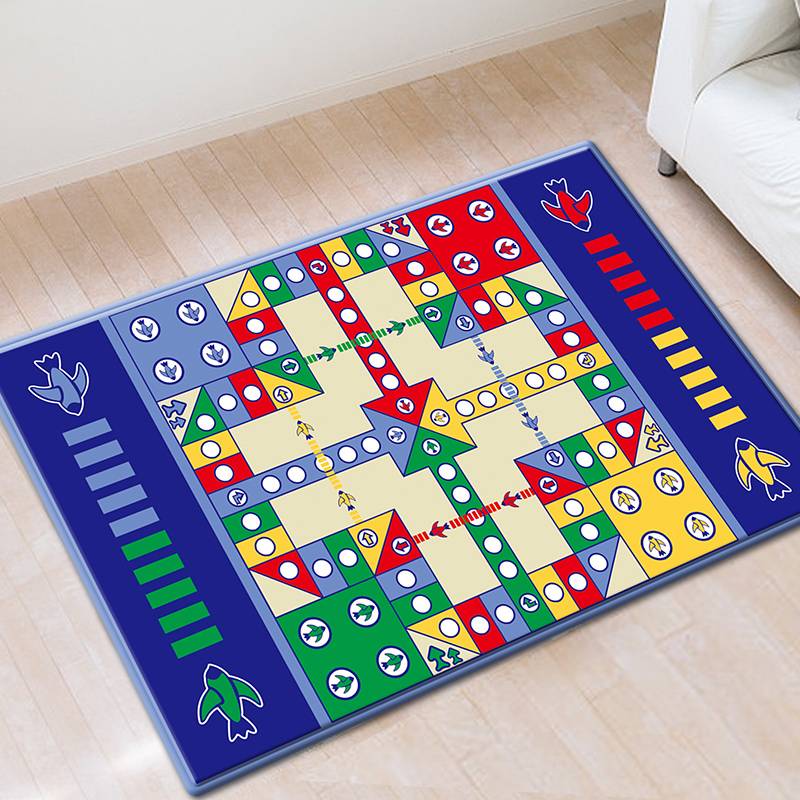 Huaying rug -style children's flying chess and chess puzzle toys double -sided chess and card jumping chess plaques super large