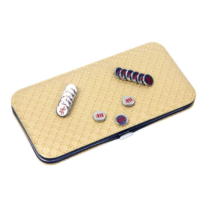 [High -end golden back pattern] mini magnet chess