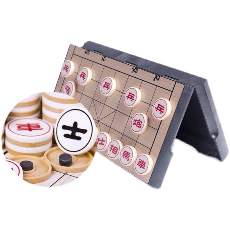 Folding magnetic Chinese chess game chess and card board games casual and wisdom toys