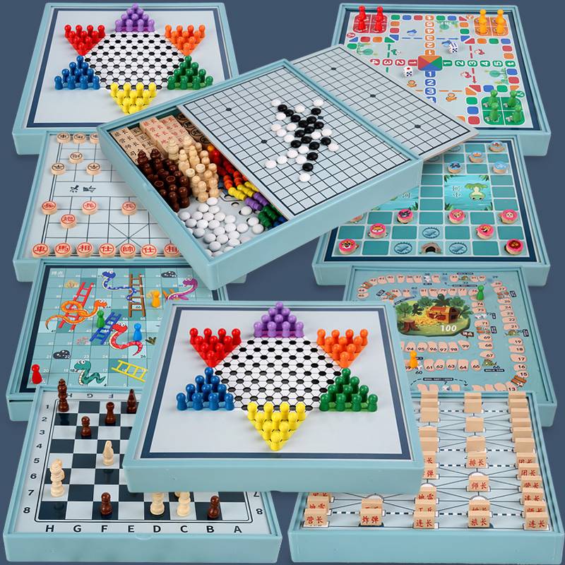Chess chess Chinese chess, fifth son, chess, chess, chess multifunctional chess children and elementary school students primary school student puzzle toys