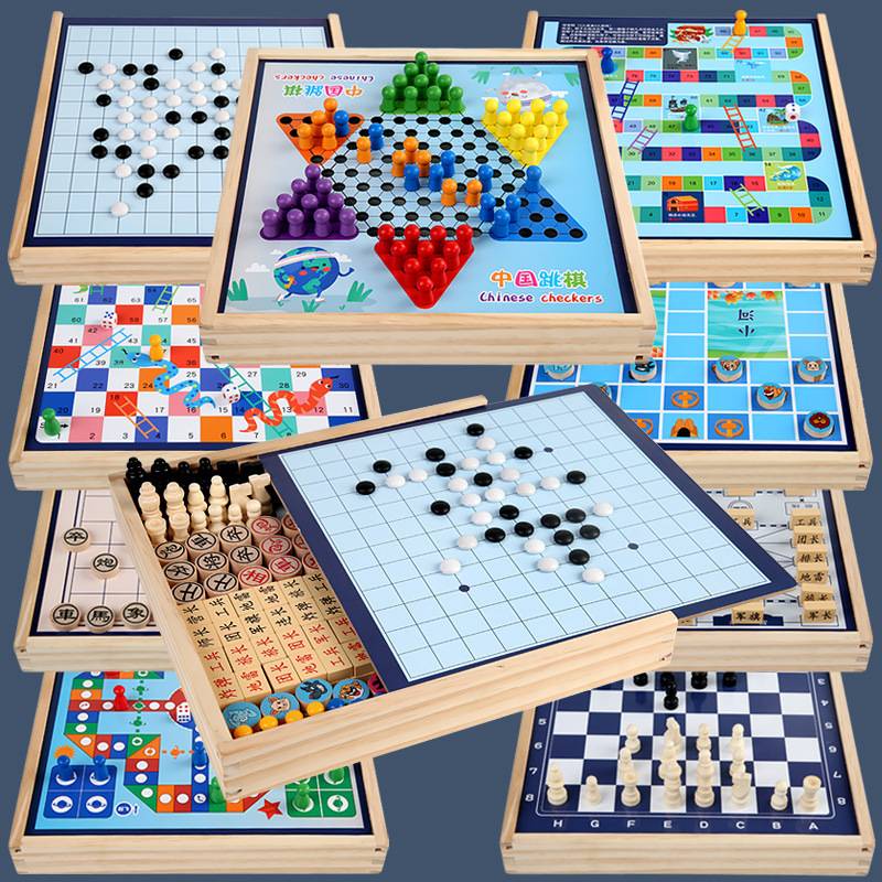 Wuzi Chess Go Children's Primary School Set Genuine with Magnetic Folding Board Adult Version Five Fingers Black and White Introduction