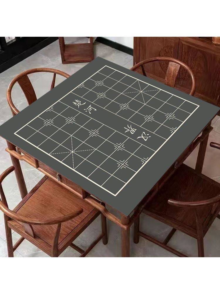 Chess table board large fold does not contain a silhouette-slip-proof square