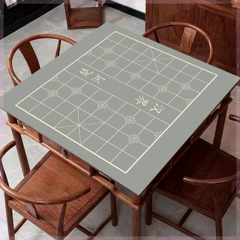 chess mat (slight gray) 70 x 70 cm (silver) within 6 cm