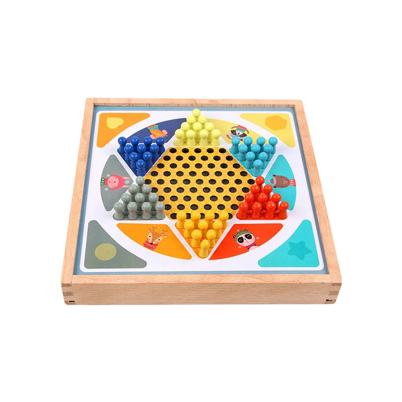 Flying checkers, five-in-a-half-a-half-a-long chess game, and early teaching of a toy for young wise students