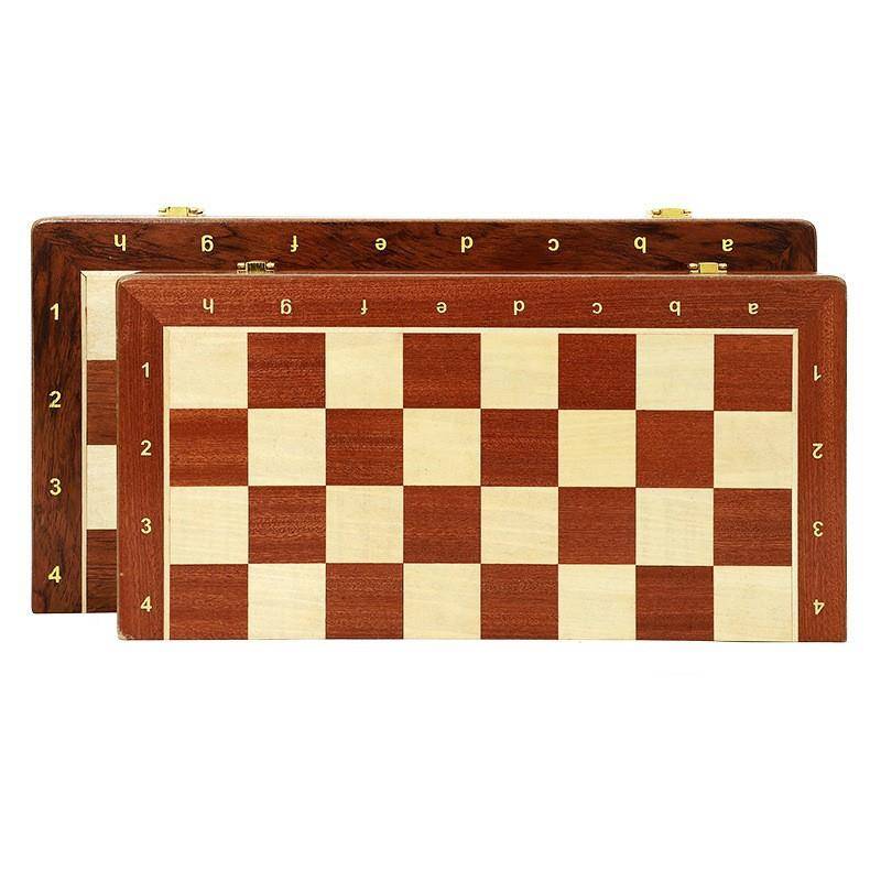 Wooden chess manufacturer direct selling veneer chessboard folding portable competitive wisdom board game toy chess