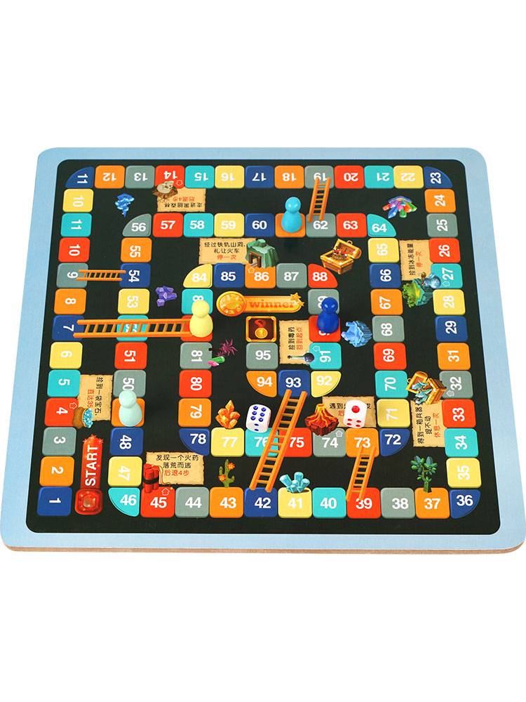 Breakthrough adventure chess snake chess adventure, flying chess, children's puzzle toys multi -function chessboard game