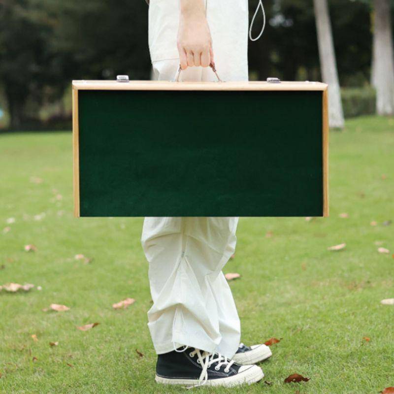 NLZ Outdoor Portable Mahjong Table Camping Folding Mahjong Set Hand -lifted Traveling Dormitory Furnishing Hands Rubbing Sparrow