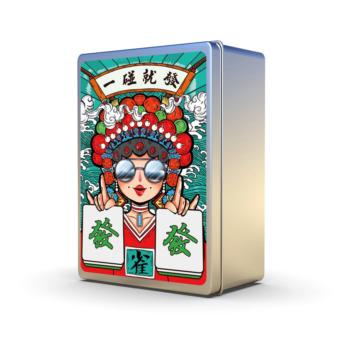 Sichuan Hubei Mahjong Poker 144 Shrds Without Waterproof Thicked Thicked Durable Card Card Portable Travel Trees