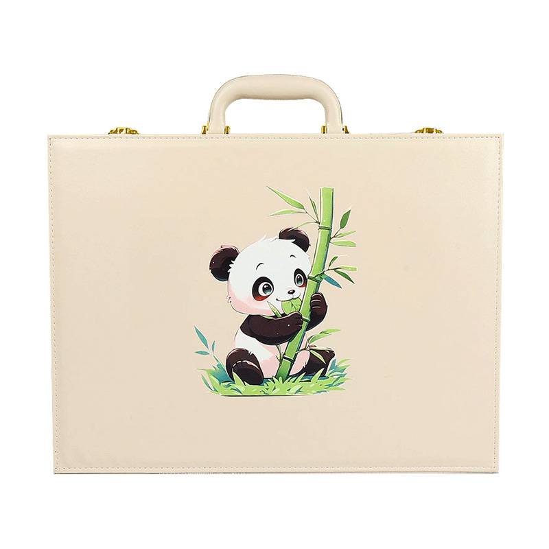 Ivory family hand-stamping mahjong mahjong panda mahjong small, medium and large creative gift customized box