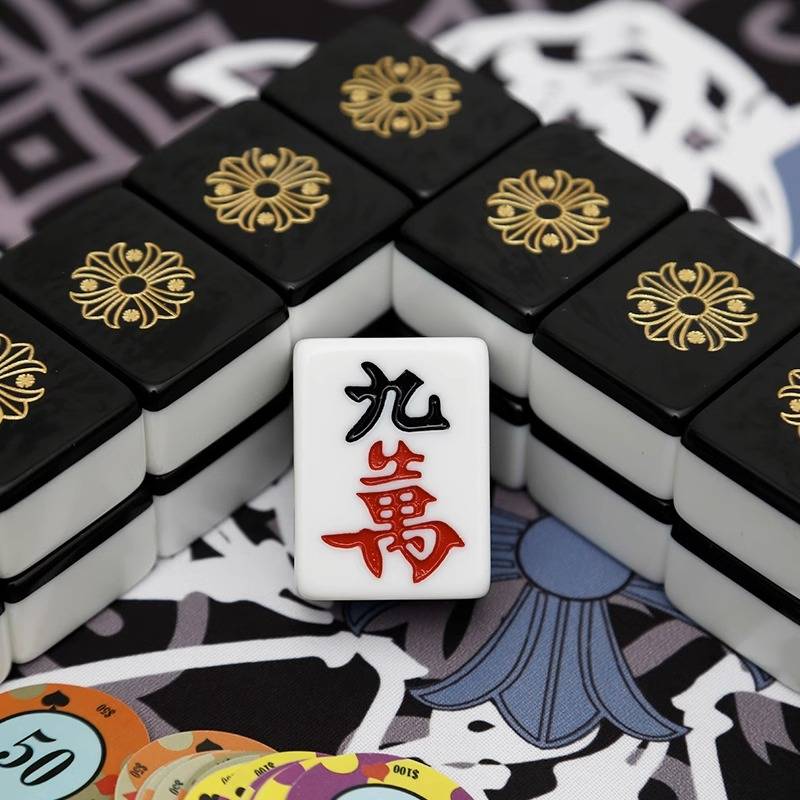 Cartoon Mahjong Furnishing Hand Hand Mahjong Brand Black Croxin Furniture with Mahjong Dormitory Tide Brand Mahjong custom machine