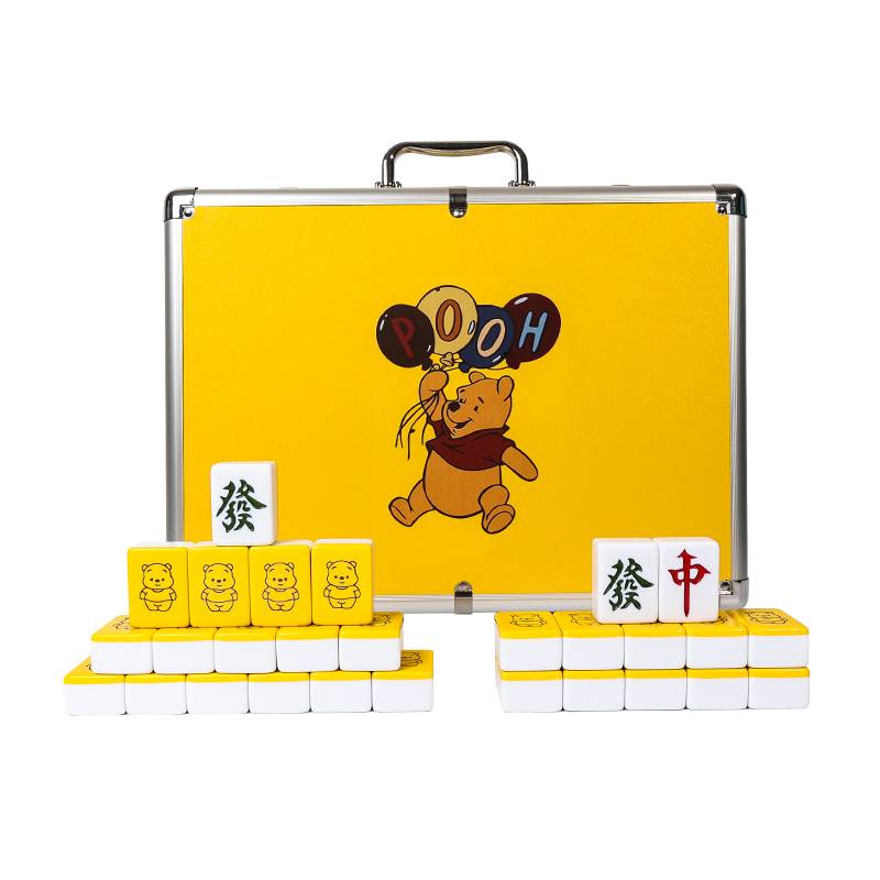Rubbing cartoon cute Mahjong brand yellow Pooh Bear 40/42/44 net red custom party mahjong