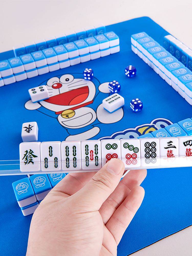 Travel dormitory Portable net red cute pocket trumpet mahjong dormitory home hand -rubbed cartoon mini mahjong