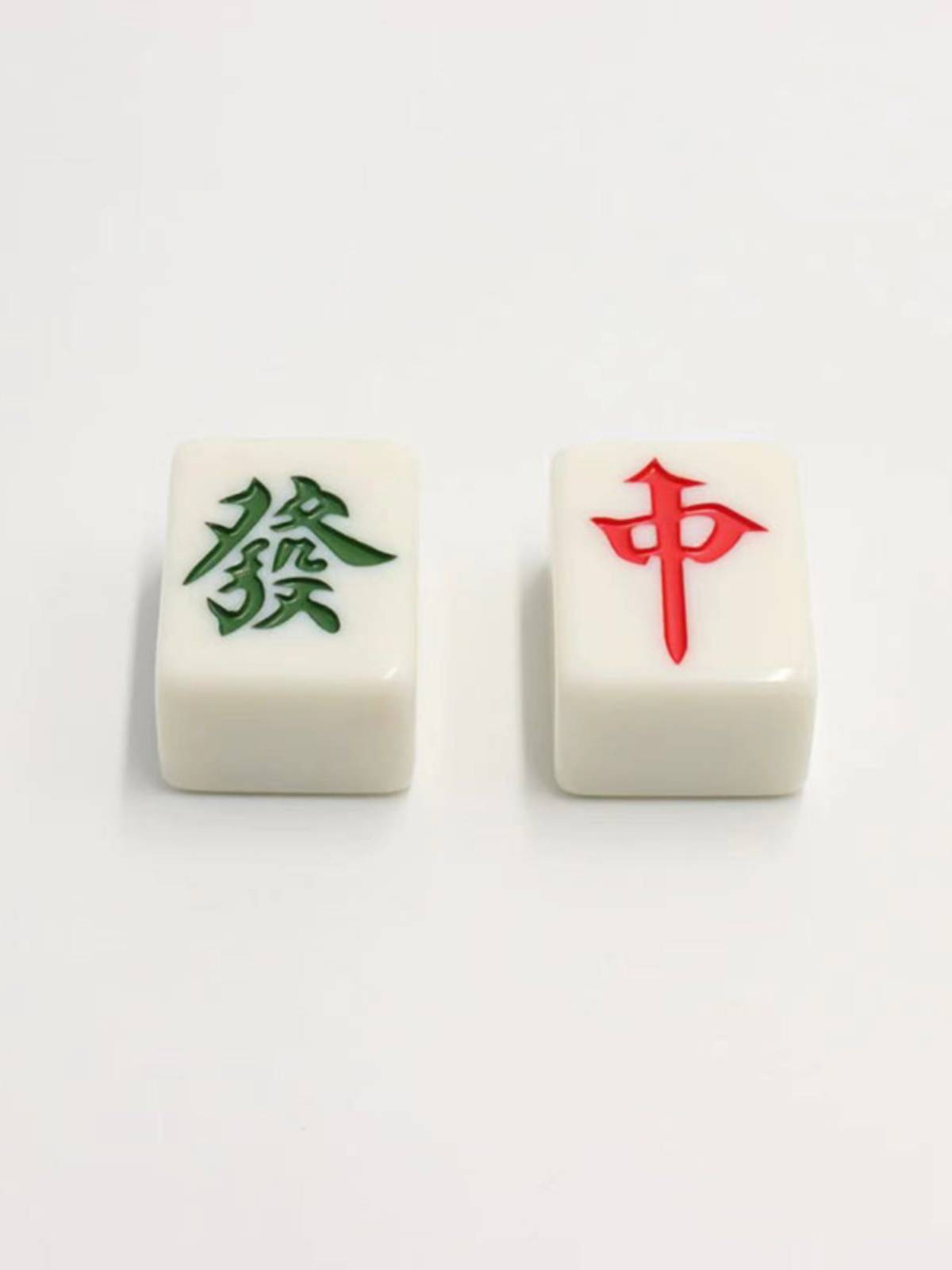 Furnishing hand -rubbed Mahjong single with a single one single one mahjong jade color mahjong brand red