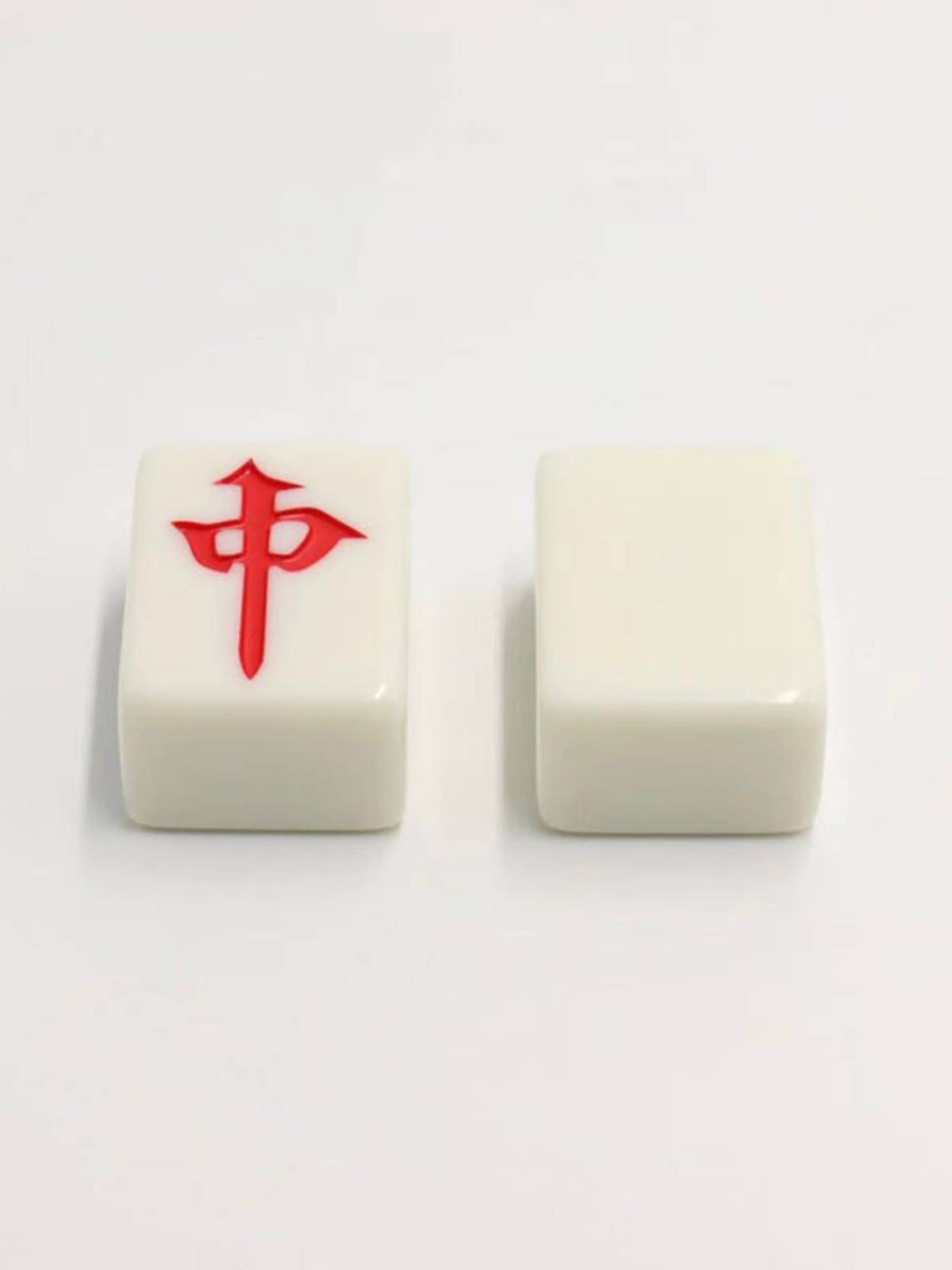 Furnishing hand -rubbed Mahjong single with a single one single one mahjong jade color mahjong brand red