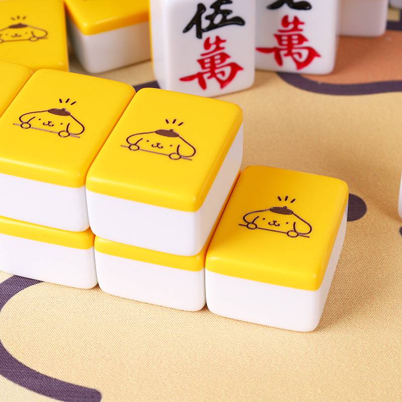 Pudding Dog Mahjong Brand Family Rubbing Cartoon Mahjong Dormitory Mahjong Pattern No. 42 custom machines for Mahjong