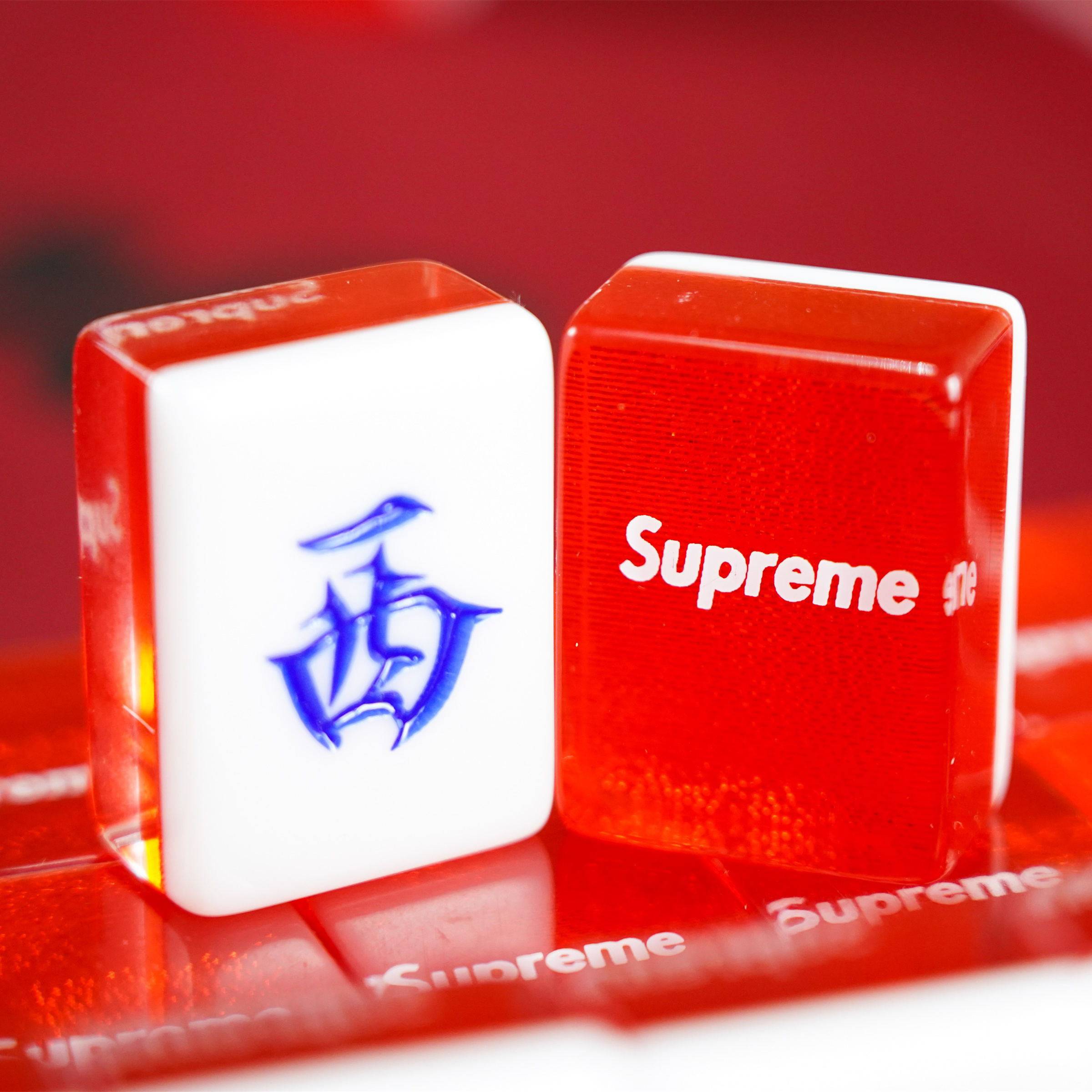 Dahong tide brand Yayli Crystal Mahjong brand Guangdong Mahjong 144 42mm House rubbing Mahjong brand