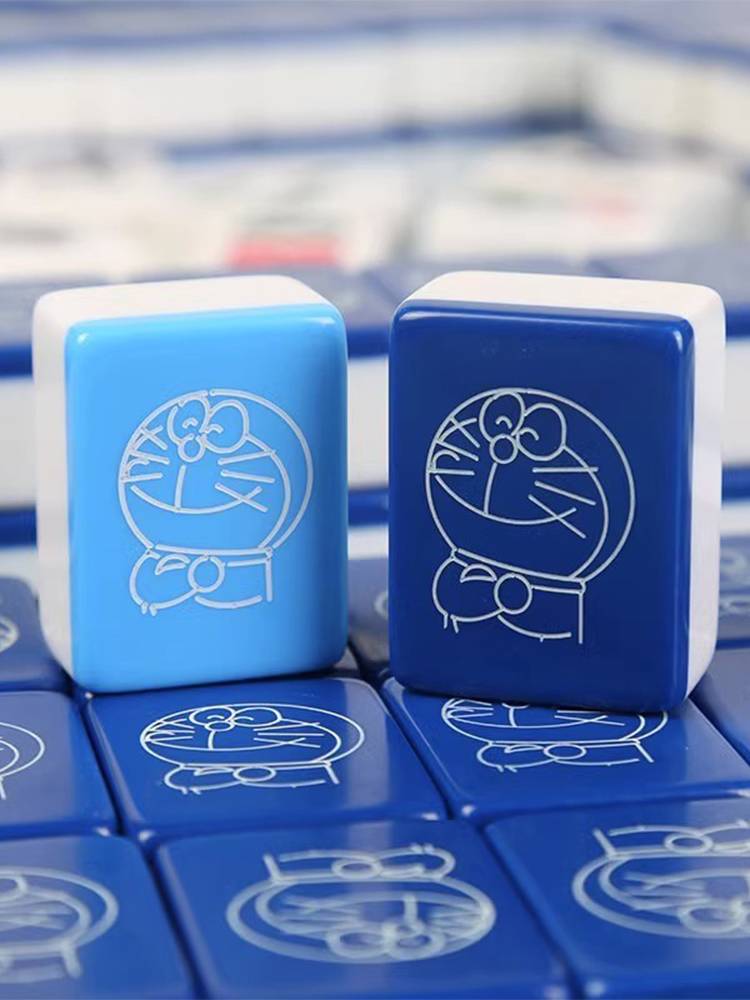 Home -rubbed Mahjong brand cute machine cat net red blue fat man 40/42/44 Cartoon Mahjong gift customization