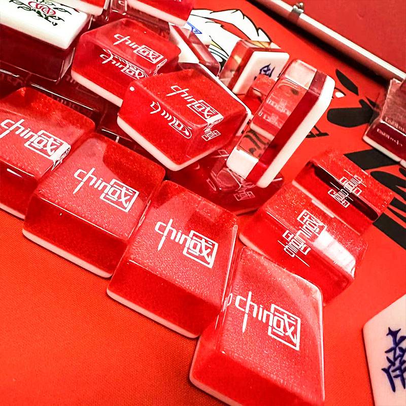 Promotional processing processing acrylic crystal mahjong brand multiple cartoon micro -defect mahjong cards 42#Family hand rubbing mahja