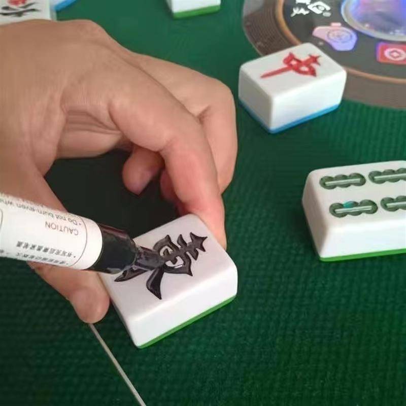 Automatic Mahjong brand refurbishment pen Tool drawing pen, adding color pen and paint stain accessories refurbished brush mahjong top color pen